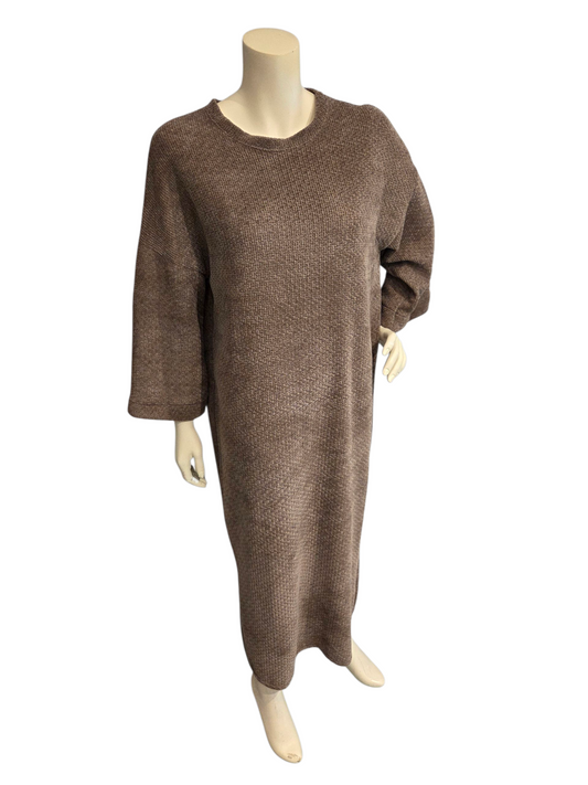 Teddy dress ronde kraag