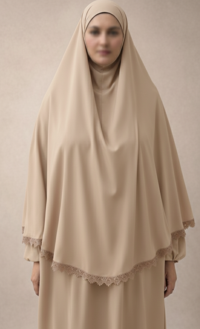 Lace khimar + abaya set / laatste stuk