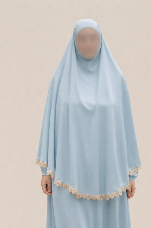 Lace khimar + abaya set