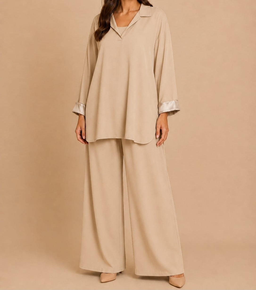 Sleeve color twinset