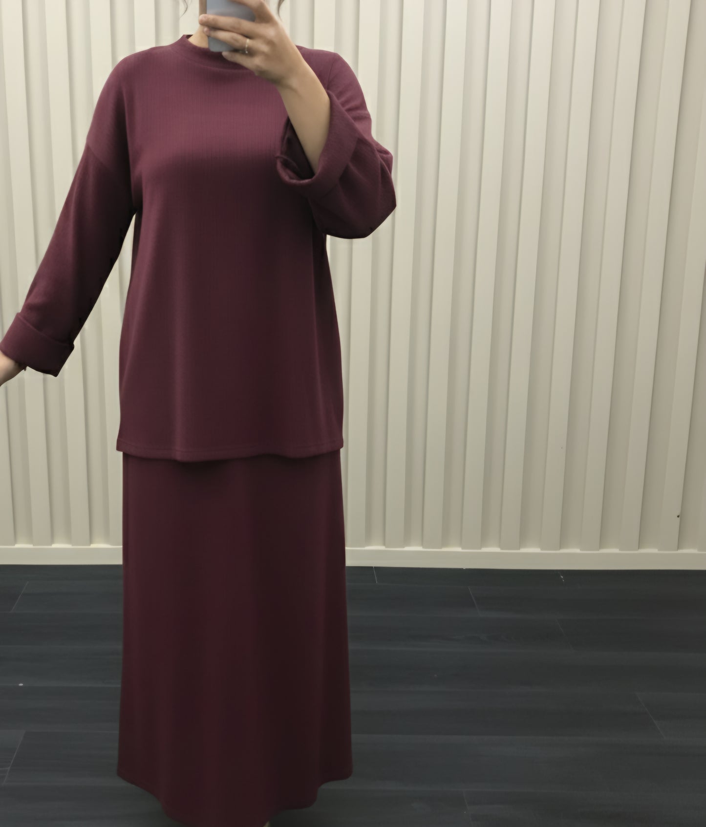 Elegant Two-Piece Skirt Set