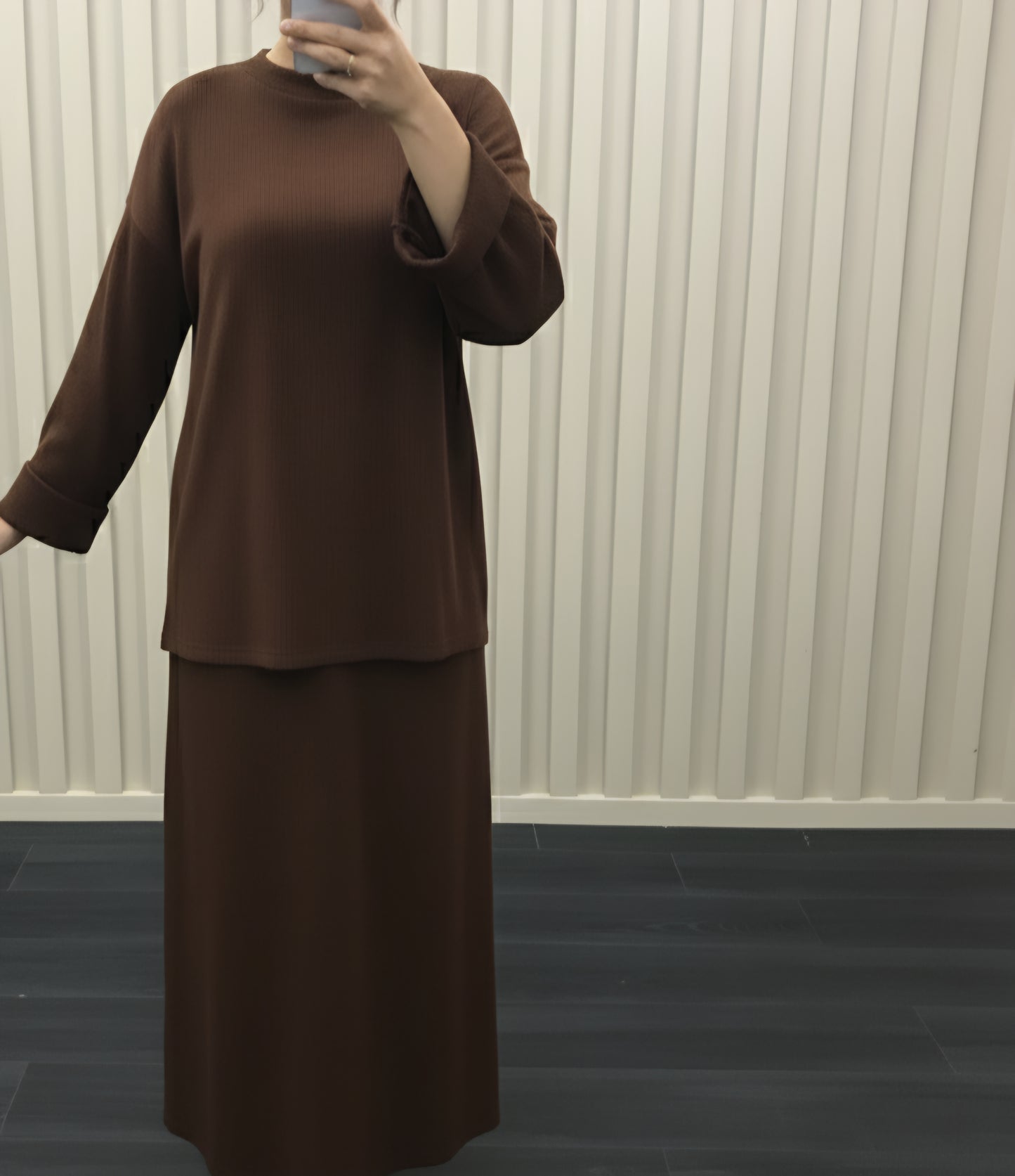 Elegant Two-Piece Skirt Set